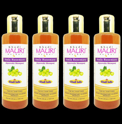 Khadi Mauri Herbal Amla Rosemary Ayurvedic Shampoo (210ml Each) - Classic Derma