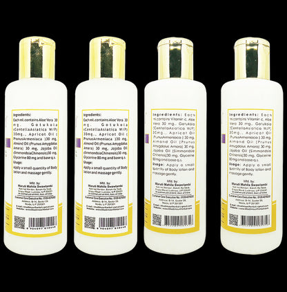 Khadi Mauri Herbal Combo Pack of Vitamin C Body Lotion and Body Lotion with Natural Beauty Oils Apricot with Almonds Oils (210ml Each)