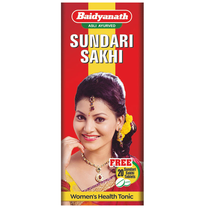 Baidyanath (Jhansi) Sundari Sakhi Tonic with 45 Sundari Sakhi Tablet Free - Classic Derma