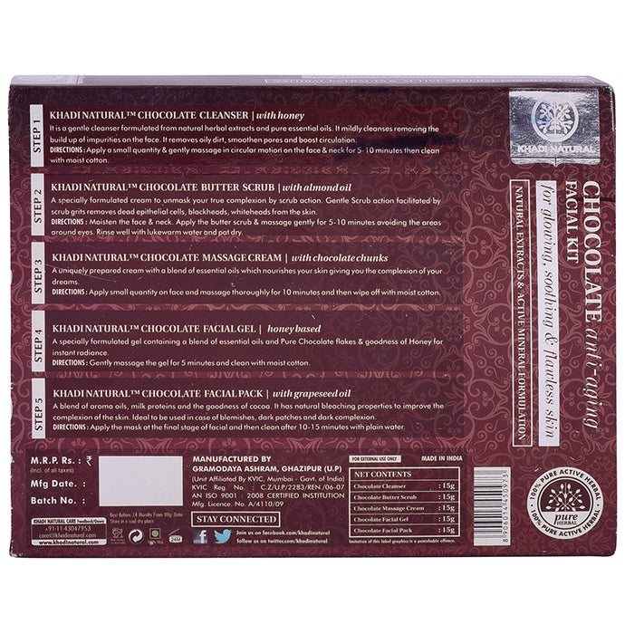 Khadi Naturals Chocolate Anti-Aging Mini Facial Kit