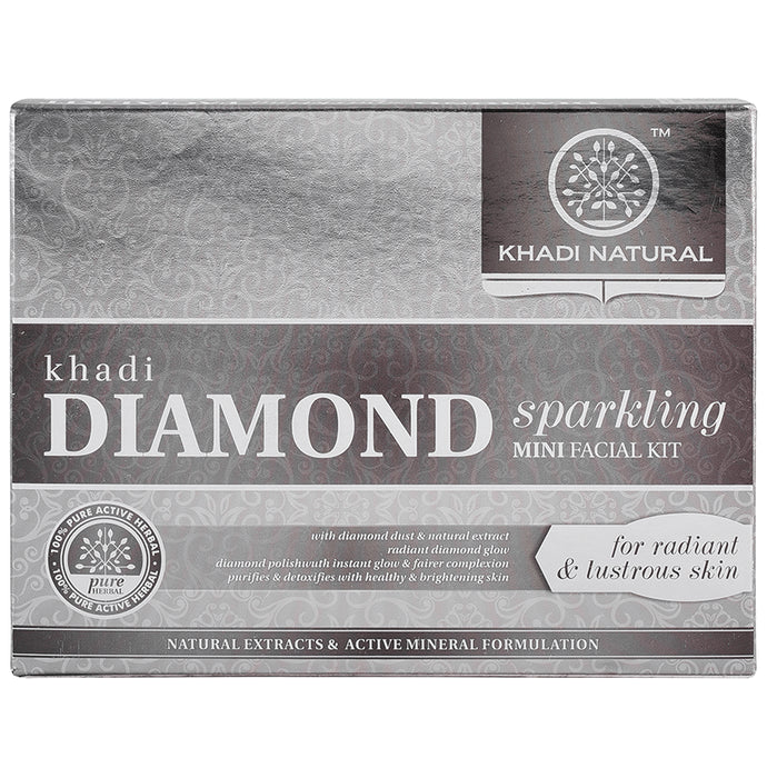Khadi Naturals Diamond Sparkling Mini Facial Kit - Classic Derma