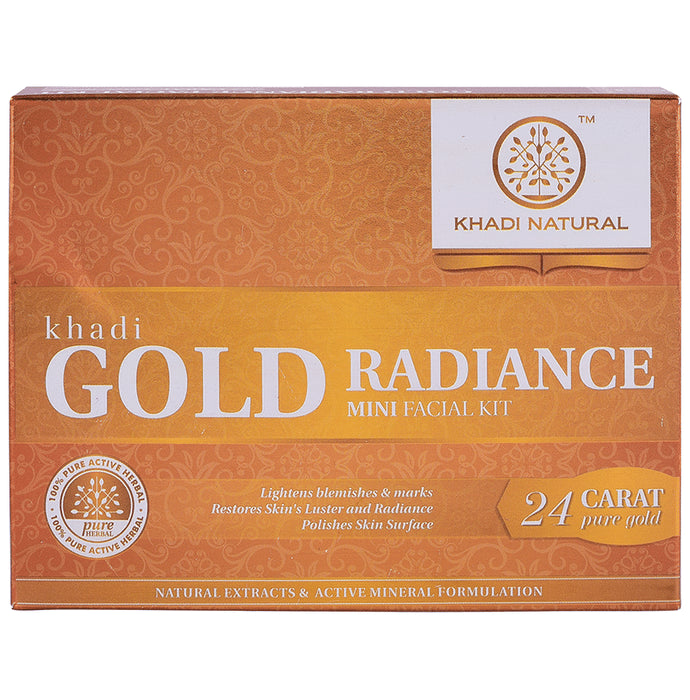 Khadi Naturals Gold Radiance Mini Facial Kit - Classic Derma