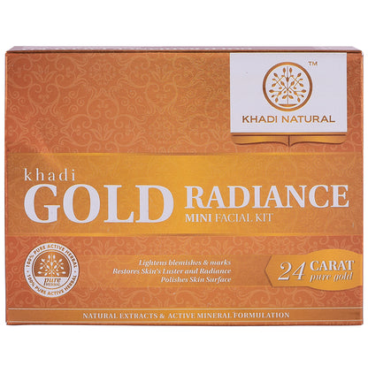 Khadi Naturals Gold Radiance Mini Facial Kit - Classic Derma