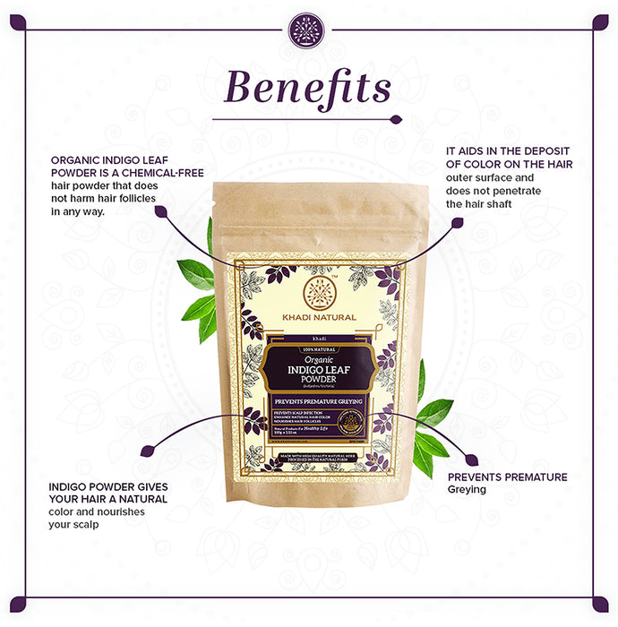 Khadi Naturals Organic Indigo Leaf Powder