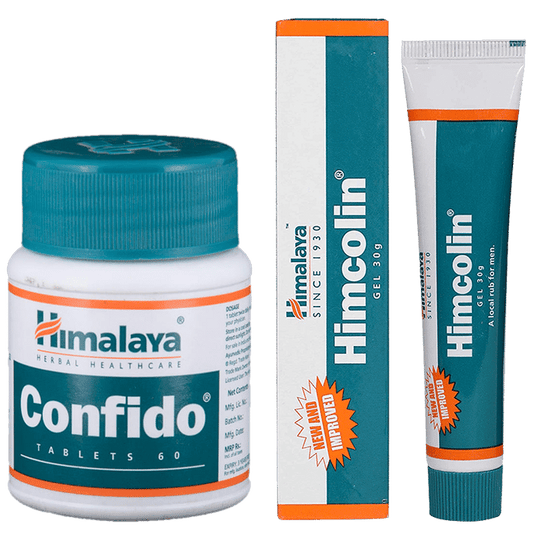 Himalaya Combo Pack of Confido Tablet & Himcolin Gel - Classic Derma