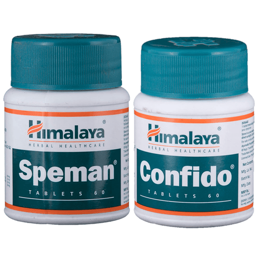 Himalaya Combo Pack of Confido Tablet & Speman Tablet (60 Each) - Classic Derma