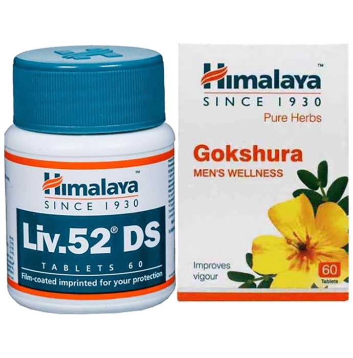 Himalaya Combo Pack of Liv. 52 DS Tablet (60) & Gokshura Tablet (60) - Classic Derma