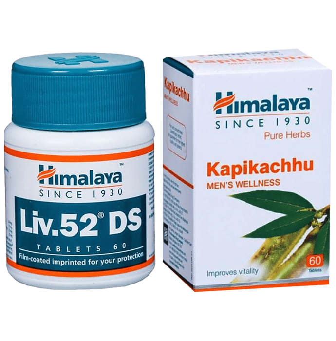 Himalaya Combo Pack of Liv. 52 DS Tablet (60) & Kapikachhu Tablet (60) - Classic Derma