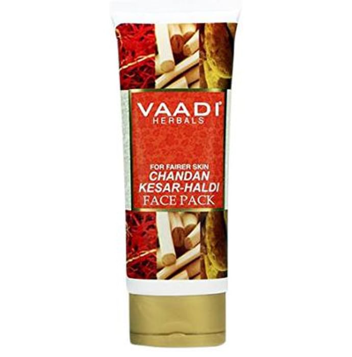 Vaadi Herbals Chandan Kesar Haldi Face Pack - Classic Derma