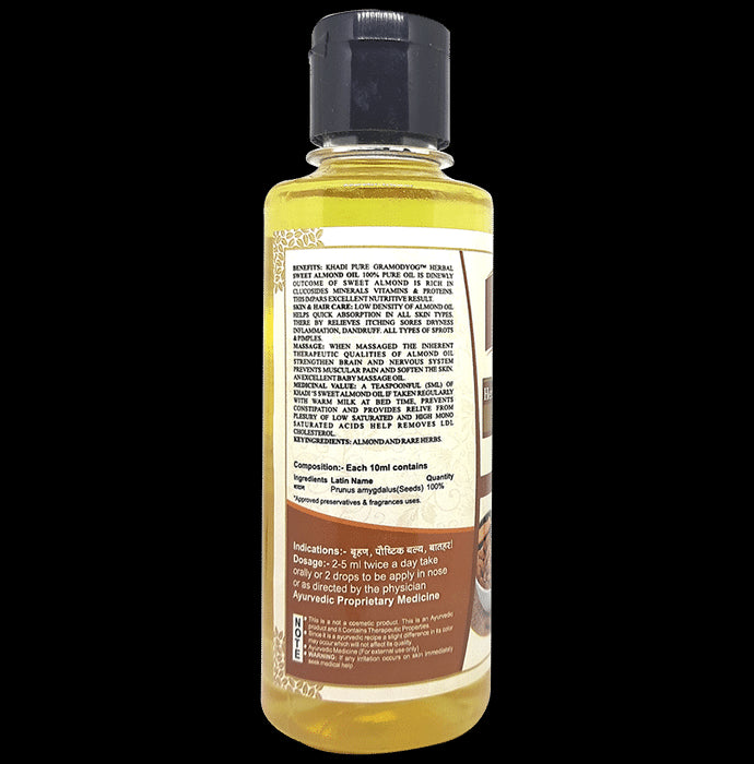 Khadi Pure Combo Pack of Herbal Apricot Oil (100ml) & Herbal Sweet Almond Oil (210ml)