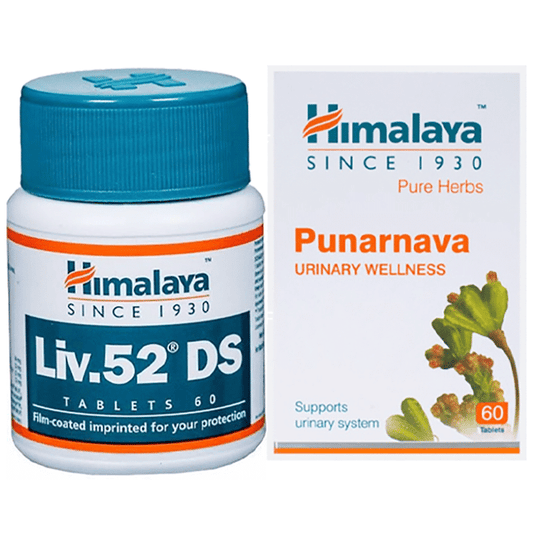 Himalaya Combo Pack of Liv. 52 DS Tablet (60) & Punarnava Tablet (60) - Classic Derma