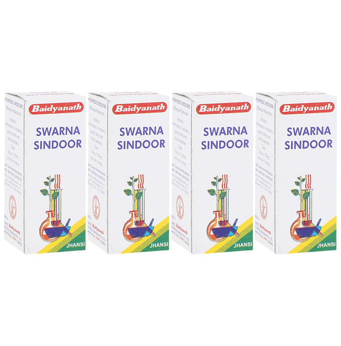 Baidyanath (Jhansi) Swarna Sindoor Powder (2.5gm Each) - Classic Derma
