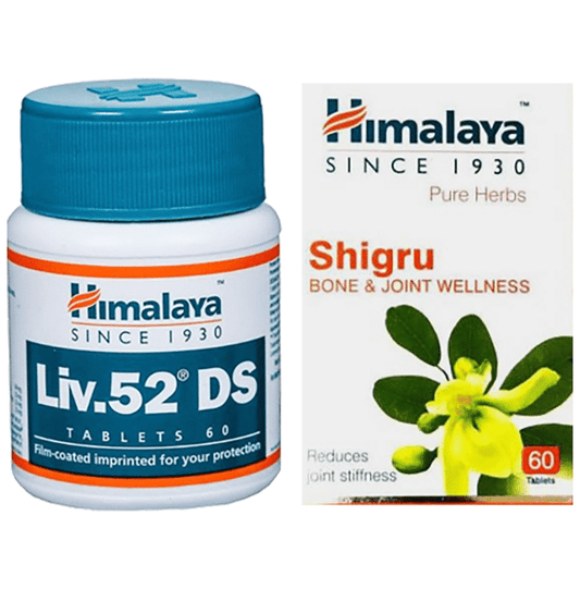 Himalaya Combo Pack of Liv. 52 DS Tablet (60) & Shigru Tablet (60) - Classic Derma