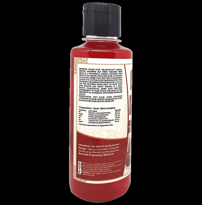 Khadi Pure Combo Pack of Herbal Green Apple Shampoo + Conditioner & Herbal Reetha Shampoo SLS & Paraben Free (210ml Each)