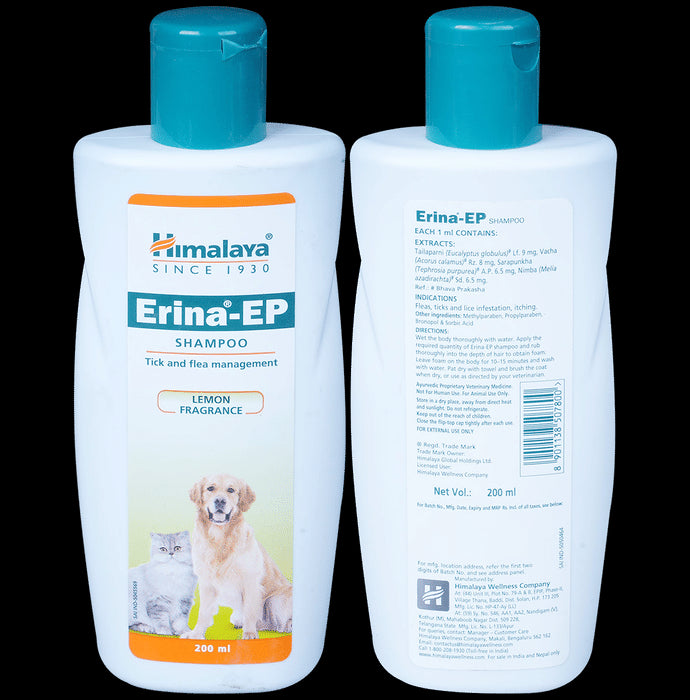 Himalaya Erina-EP Tick and Flea Control Shampoo (For Pets) Tick & Flea Control - Classic Derma