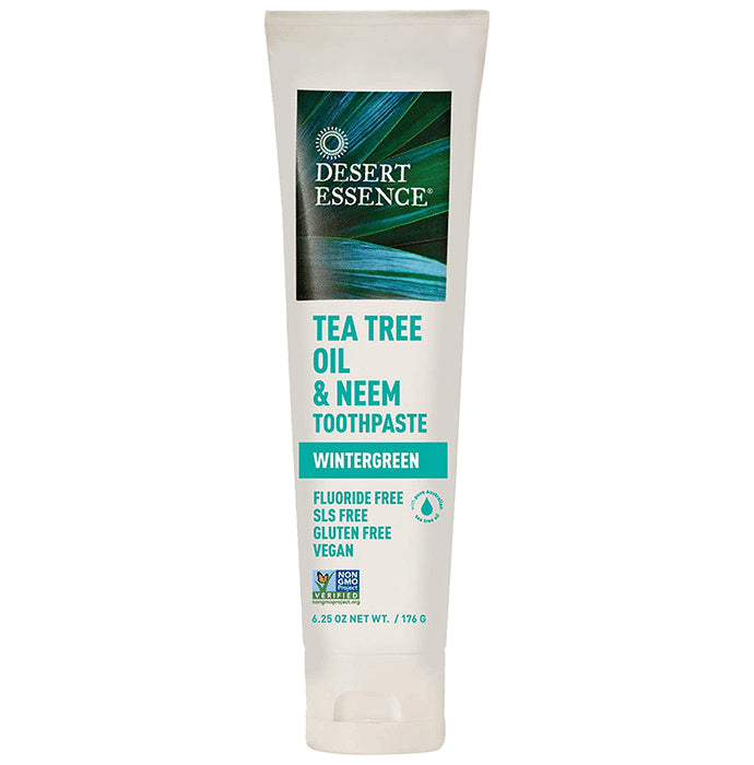 Desert Essence Toothpaste Wintergreen Tea Tree Oil & Neem - Classic Derma