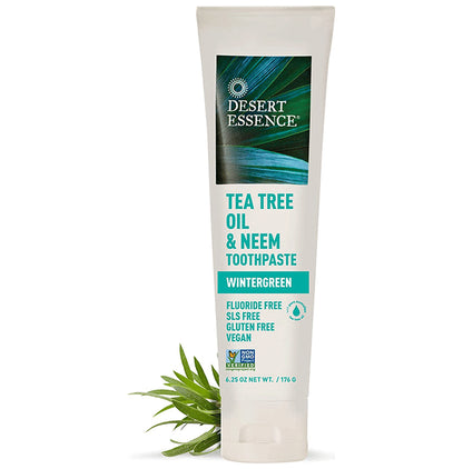 Desert Essence Toothpaste Wintergreen Tea Tree Oil & Neem