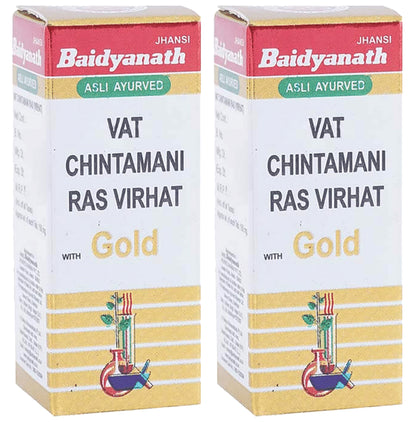 Baidyanath (Jhansi) Vat Chintamani Ras Virhat with Gold (10 Each)