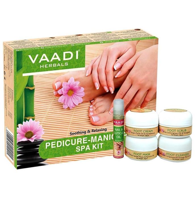 Vaadi Herbals Pedicure-Manicure Spa Kit 135gm - Classic Derma