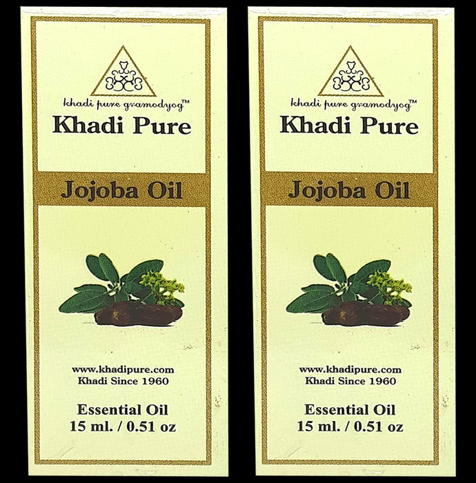 Khadi Pure Jojoba Essential Oil (15ml Each) - Classic Derma