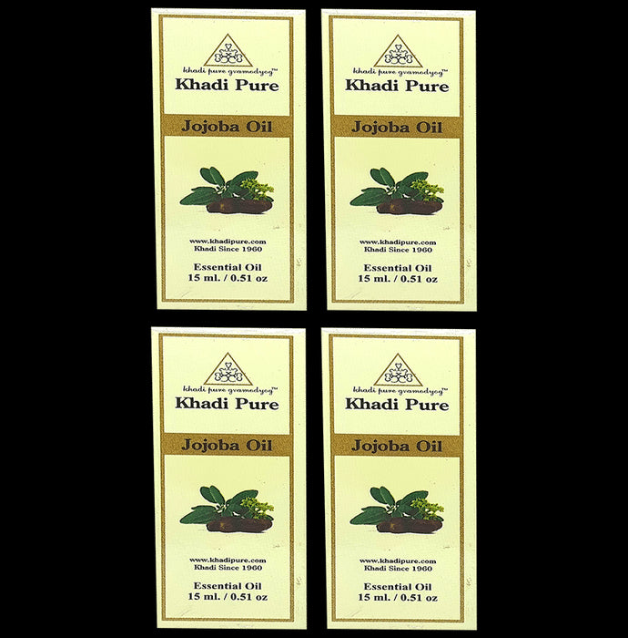 Khadi Pure Jojoba Essential Oil (15ml Each) - Classic Derma