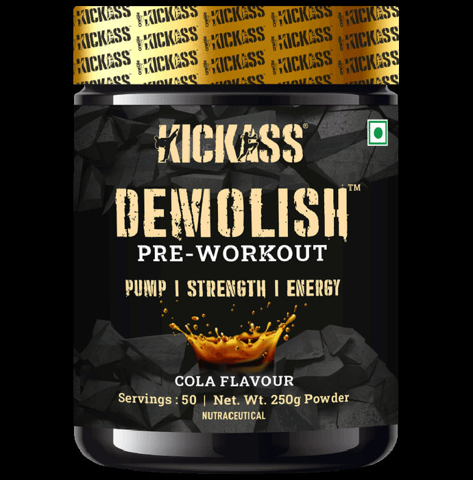 Kickass Demolish Pre-Workout Powder Cola - Classic Derma