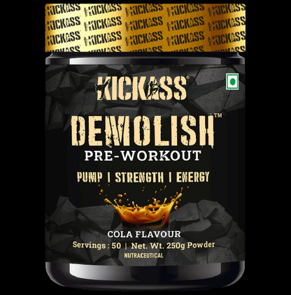 Kickass Demolish Pre-Workout Powder Cola - Classic Derma