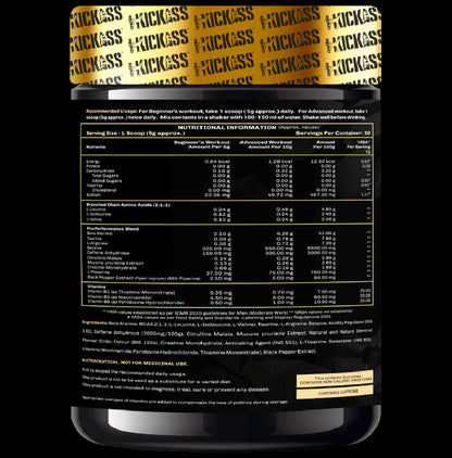 Kickass Demolish Pre-Workout Powder Cola