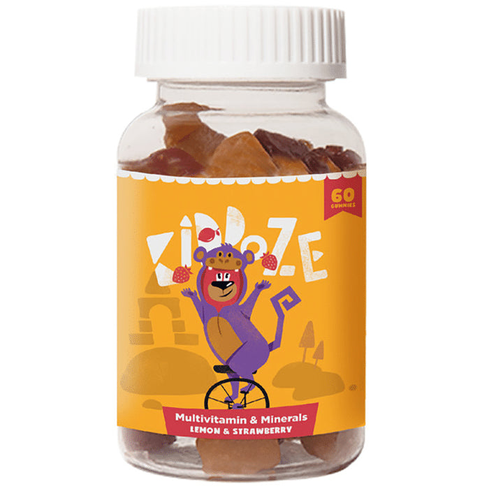 Kiddoze Multivitamin & Minerals Gummies Lemon & Strawberry - Classic Derma