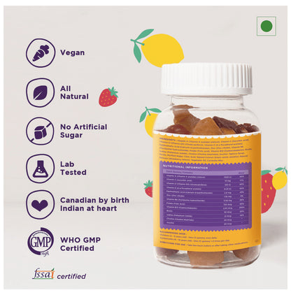 Kiddoze Multivitamin & Minerals Gummies Lemon & Strawberry