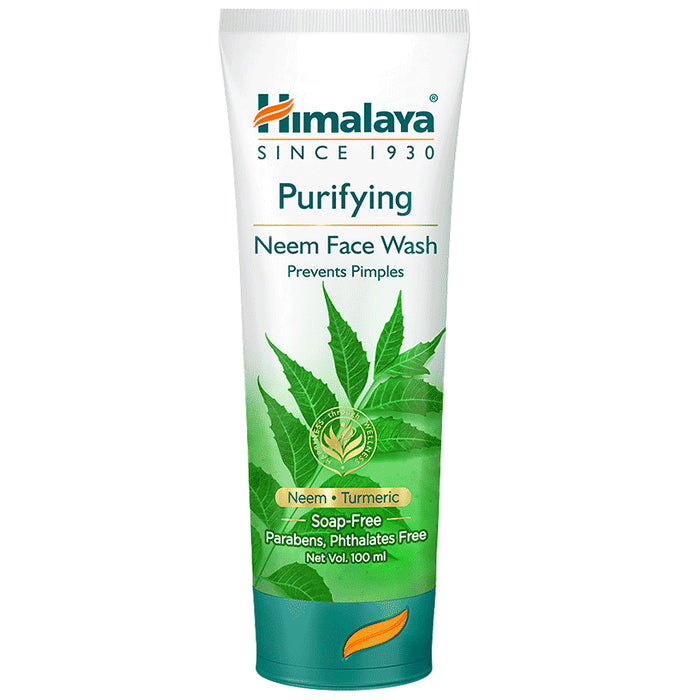 Himalaya Herbals Purifying Neem Face Wash | For Acne & Pimple Relief | Paraben and Soap Free Face Care Product - Classic Derma