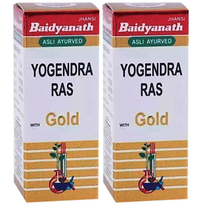 Baidyanath (Jhansi) Yogendra Ras with Gold (10 Each) - Classic Derma