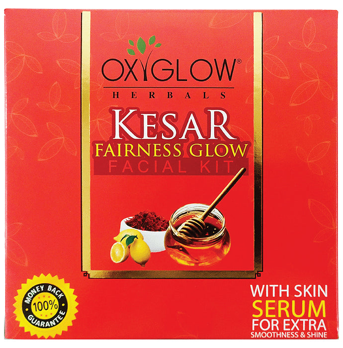 Oxyglow Herbals Kesar Fairness Glow Facial Kit - Classic Derma