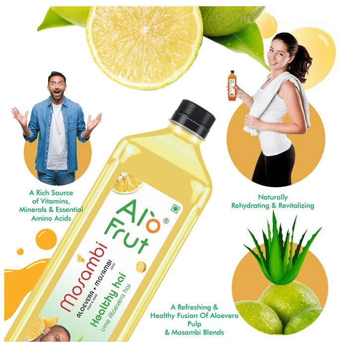 Alo Frut Mosambi Aloevera Juice