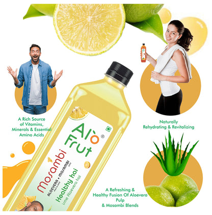 Alo Frut Mosambi Aloevera Juice