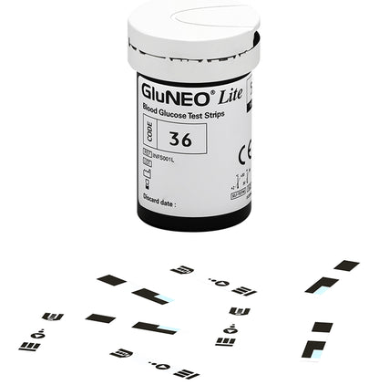 K-Life GluNeo Lite Blood Glucose Test Strip (Only Strips) | Diabetes Monitoring Devices