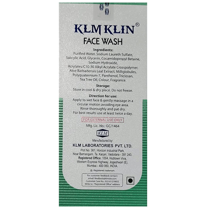 Klm Klin Face Wash | For Oily & Acnegenic Skin
