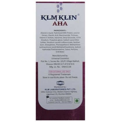 Klmklin AHA Skin Rejuvenating & Refreshing Face Wash Gel