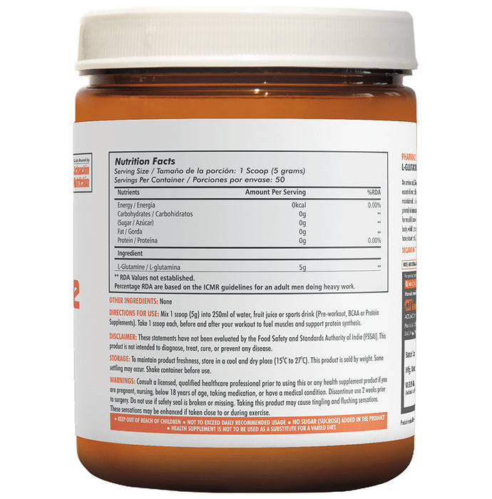 KLR. FIT L-Glutamine Powder Raw Unflavoured