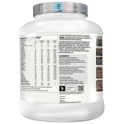 Knockout The Elephant Premium Mass Gainer Powder Belgium Chocolate with Free T-Shirt