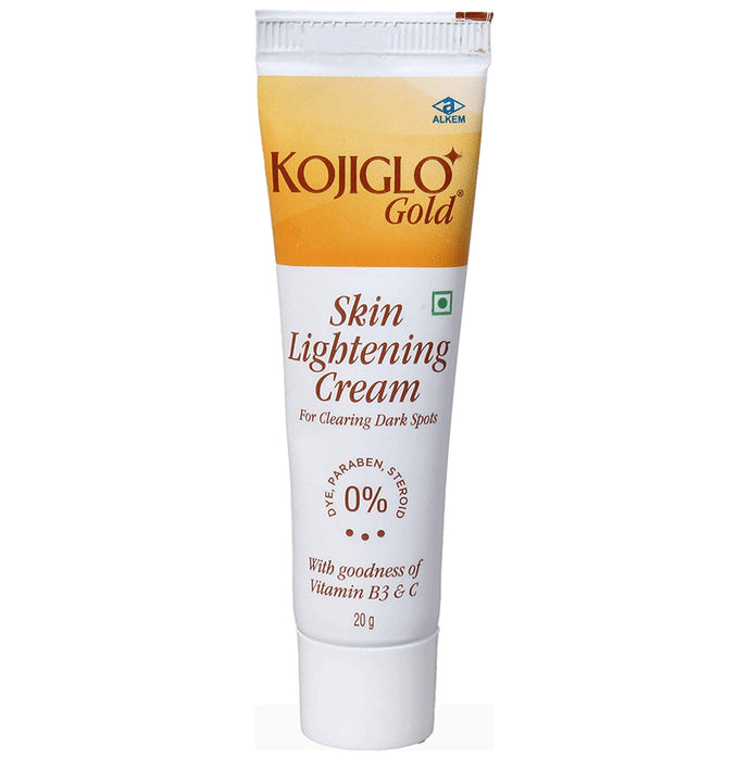 Kojiglo -Gold Skin Lightening Cream with Vitamin B3 & C | For Clearing Dark Spots