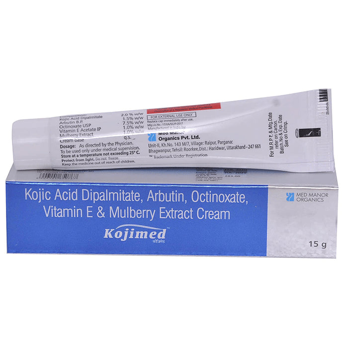 Kojimed Cream with Kojic Acid, Arbutin, Mulberry Extract & Vitamin E - Classic Derma