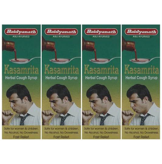 Baidyanath Kasamrita Herbal Cough Syrup (100ml Each) - Classic Derma