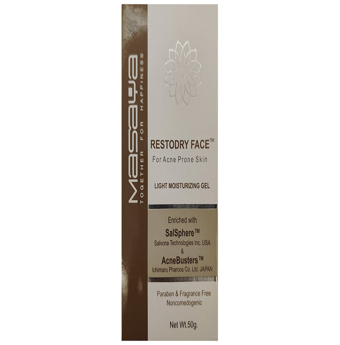 Restodry Face Light Moisturizing Gel | For Acne Prone Skin | Paraben-Free - Classic Derma
