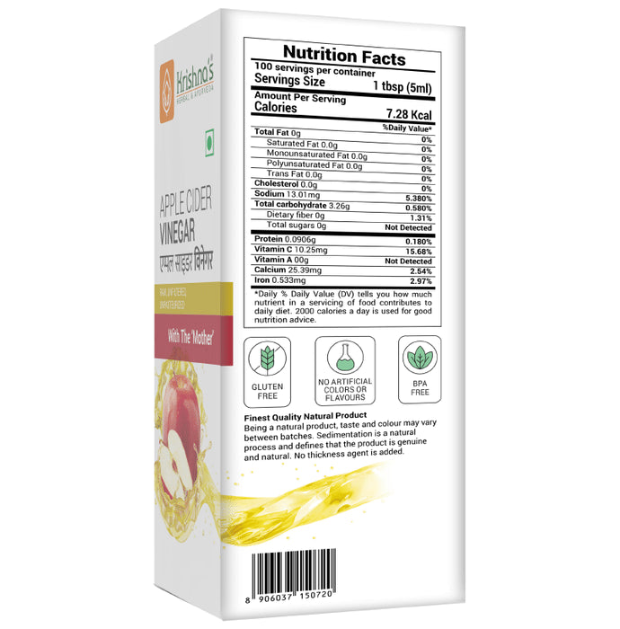 Krishna's Apple Cider Vinegar with Mother