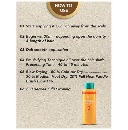 KT Professional Kehair Therapy Advanced Straightening Treatment