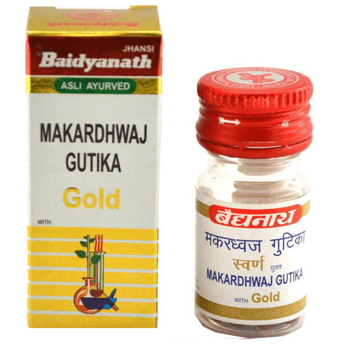 Baidyanath Makardhwaj Gutika with Gold Tablet (1gm Each)