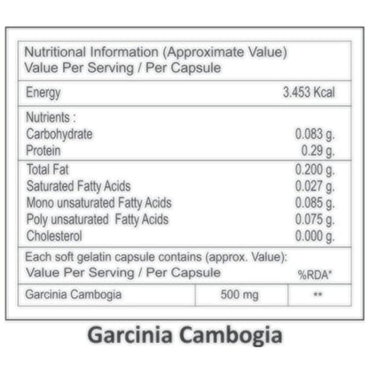 La Nature's Garcinia Cambogia Softgel Capsules
