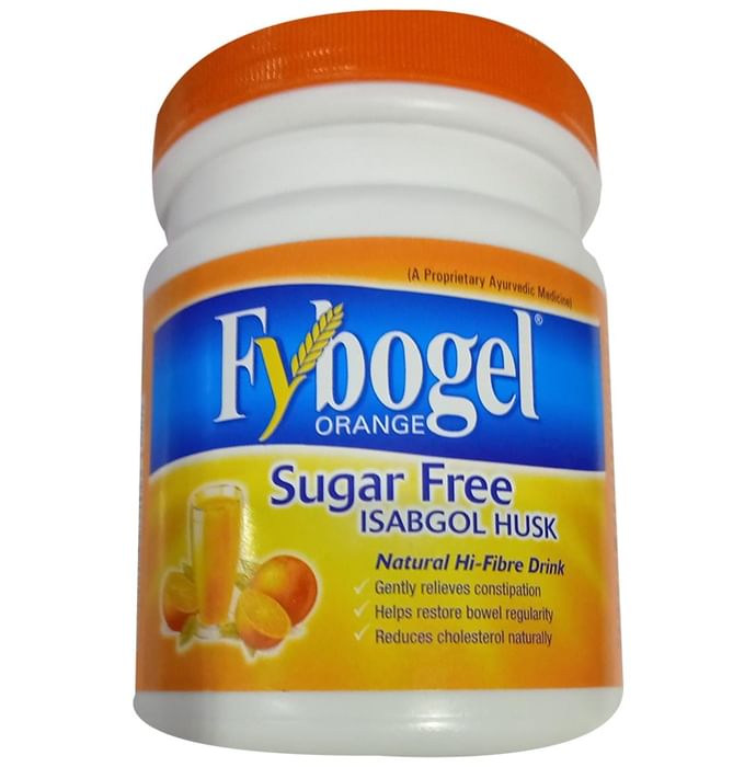 Fybogel Hi-Fibre Isabgol Husk Sugar-Free Powder | Eases Constipation | Flavour Orange - Classic Derma