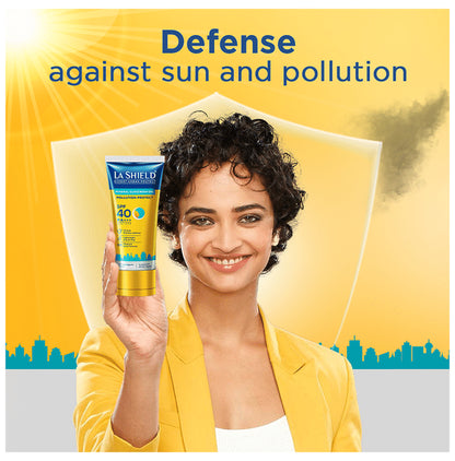 La Shield Expert Urban Protect Mineral Sunscreen Gel | UVA/UVB Protection | Paraben Free | SPF 40
